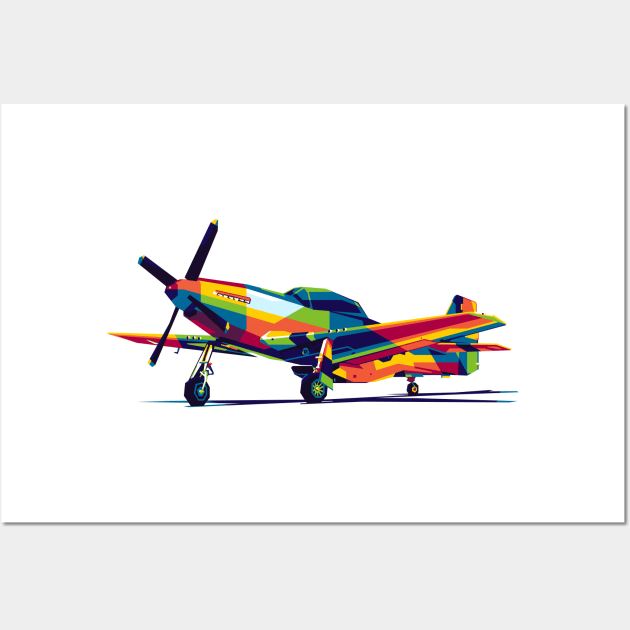 P-51 Mustang Standby Wall Art by wpaprint